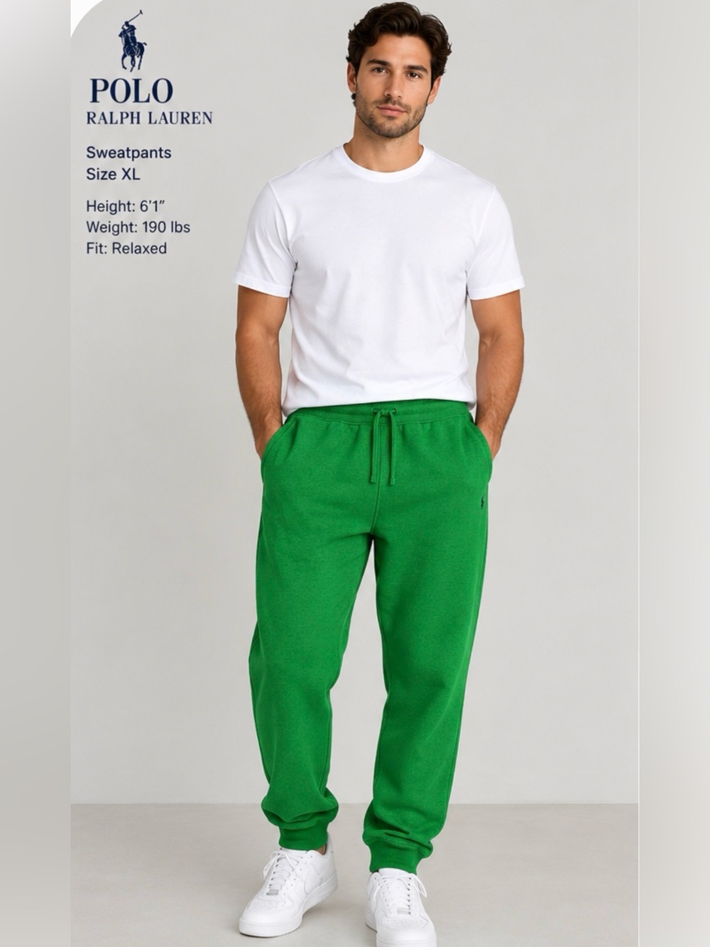 Polo Ralph Lauren Men’s Classic Fleece Joggers NWT Kelly Green Size XL